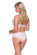 Classic briefs, sheer lace, subtle dotted pattern, M to 4XL
